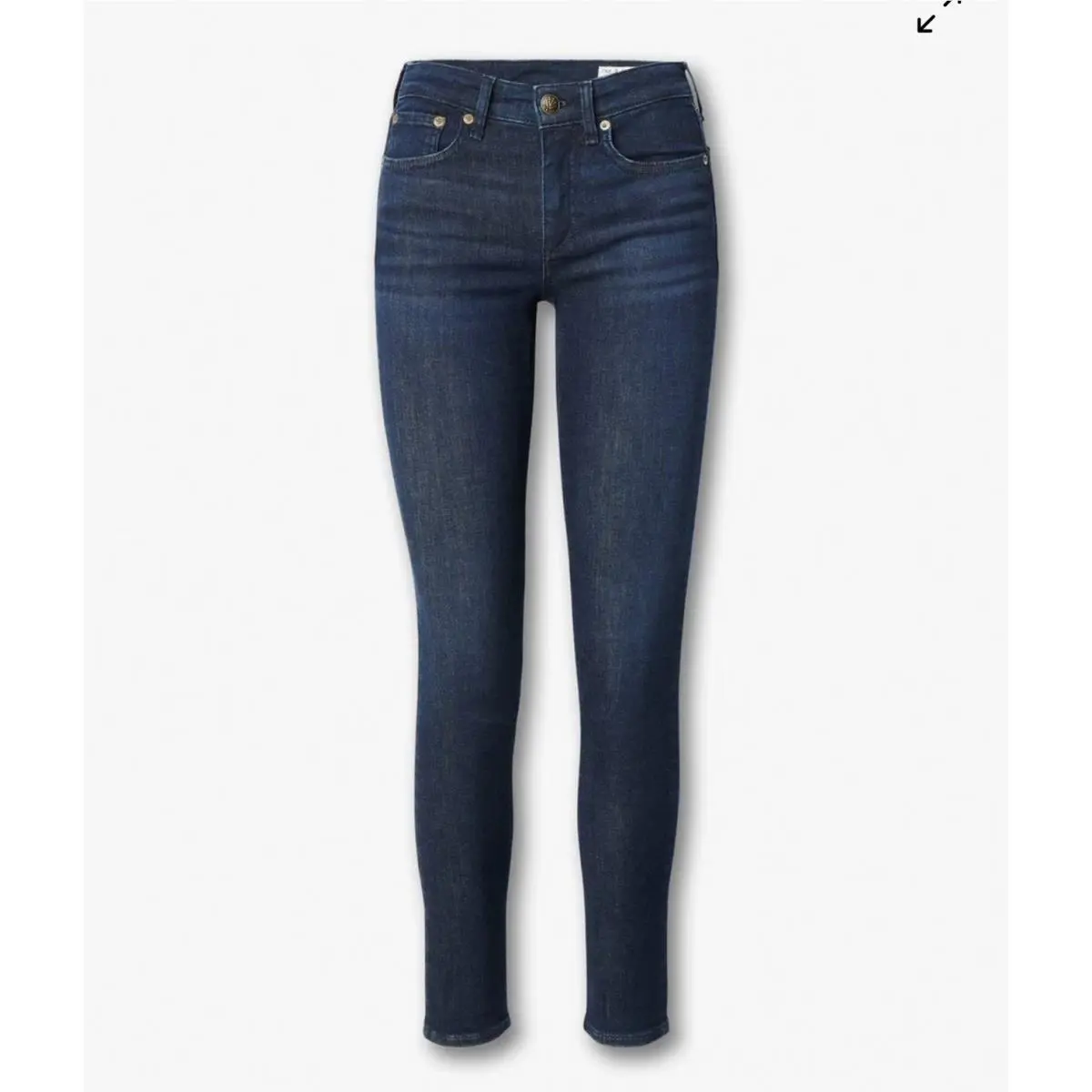 Rag Bone Cate Mid Rise Ankle Skinny Leg Denim Jeans In Devi Size 28
