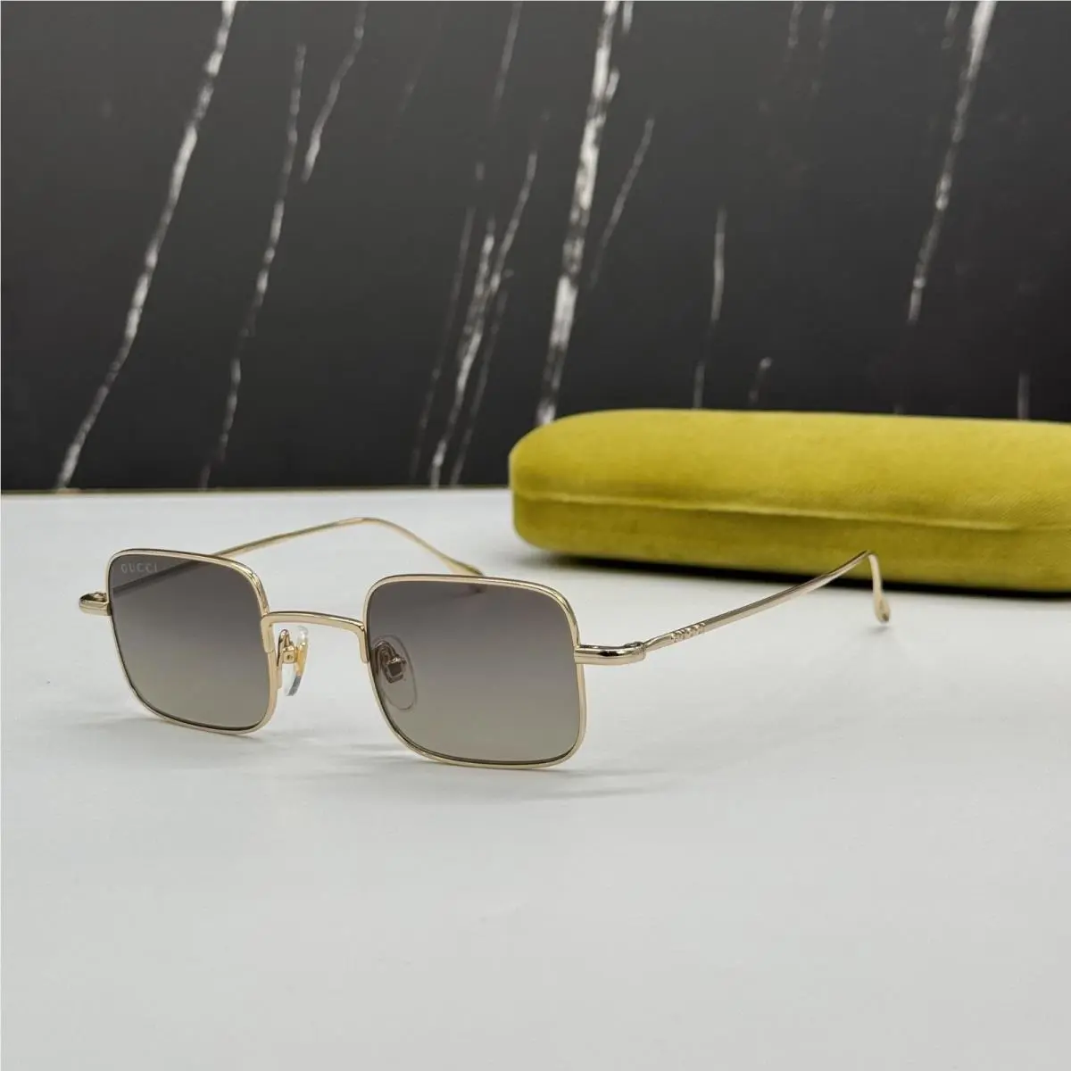 GG1813S 001 Women Gold/gray Sunglasses  by Gucci