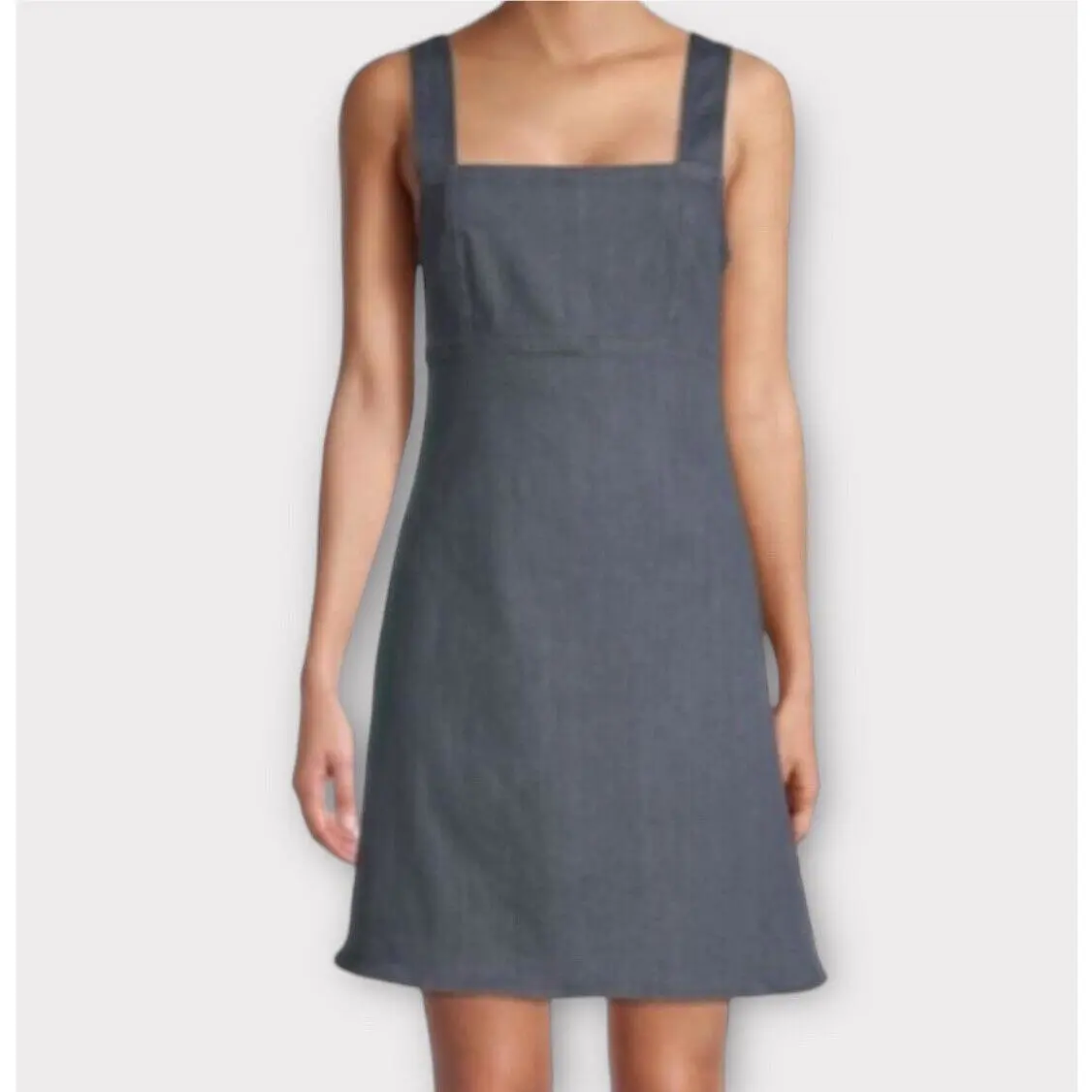 Rag Bone Women’s Paula Dress XS Denim Jean Cotton Blend Luxury Minimalist