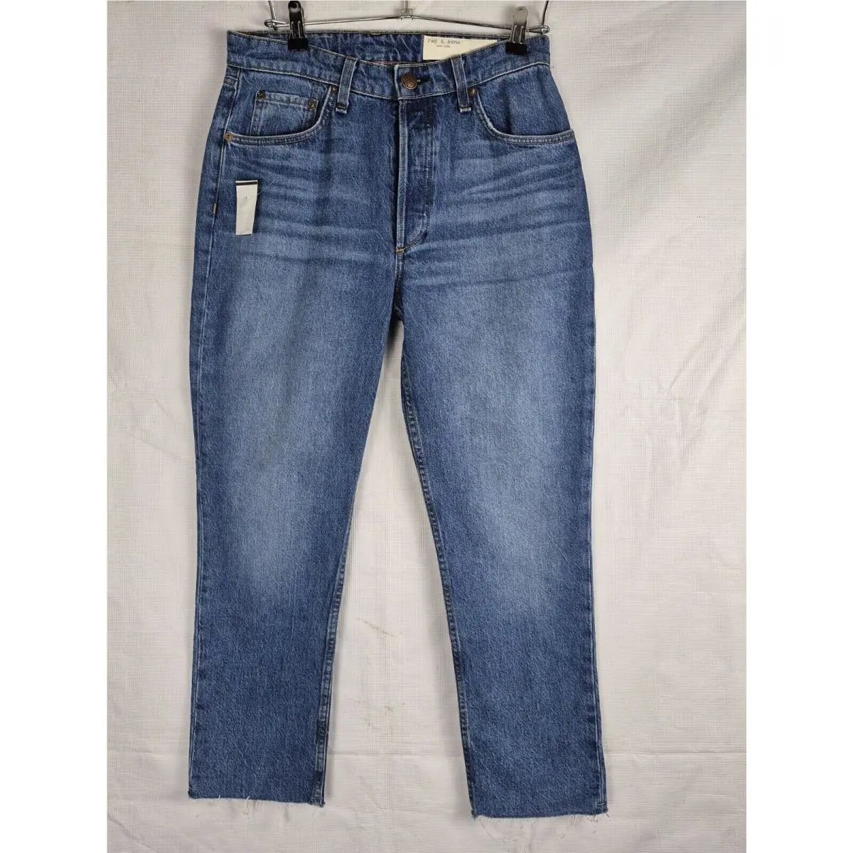 Rag Bone Nina Jeans Womens 27 Blue Straight High Rise Ankle Cigarette