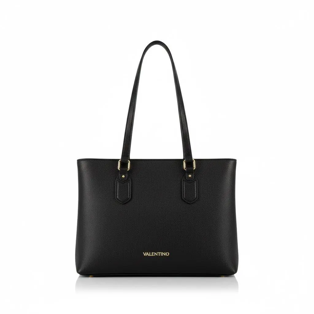 Valentino Brixton Shopper Spacious Womens Tote Bag In Black