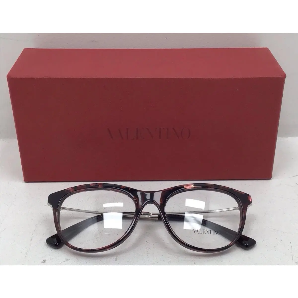 Valentino Women’s Oval Eyeglasses In Havana Pink