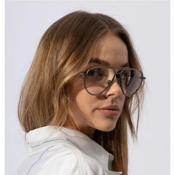 Valentino V-stud-ii VLX-133B Black Unisex Aviator Eyeglasses Valentino
