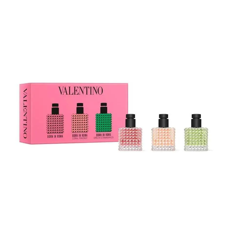 Valentino Perfume Mini Gift Set For Women: Born in Roma Donna Trio Discovery Set
