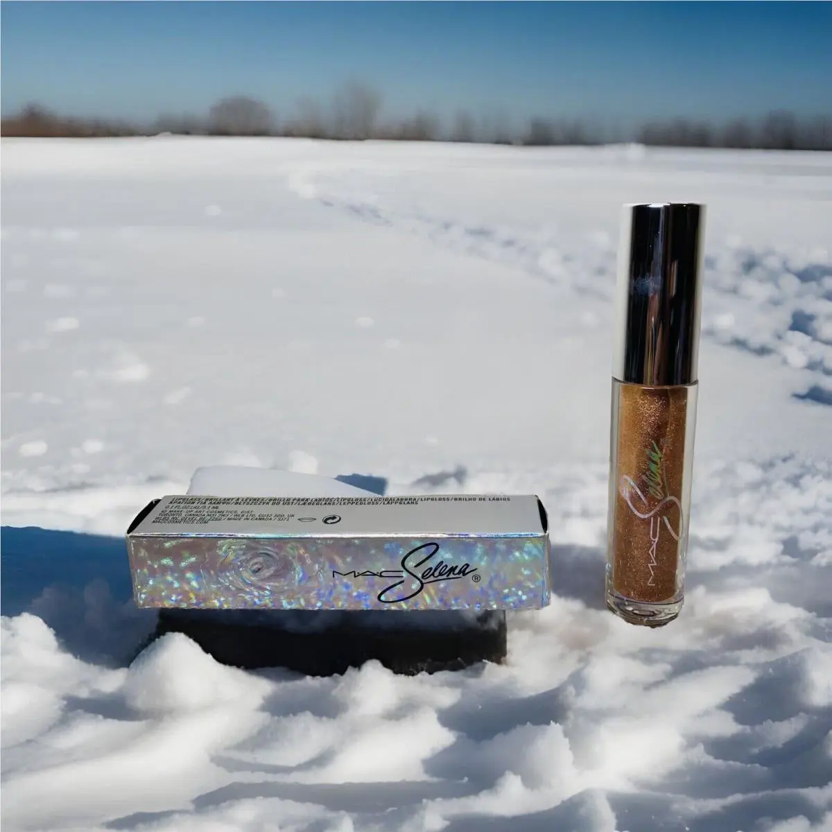 Mac Selena LA Reina - Hey Dad Pizza Lipglass Limited Edition Retired