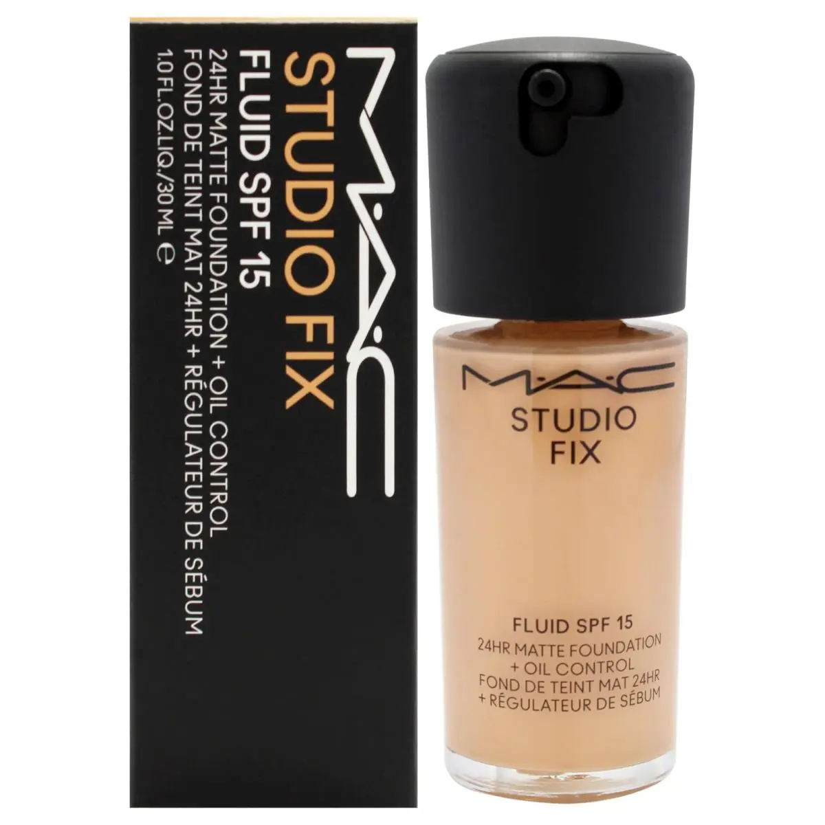 Mac Studio Fix Fluid Foundation Spf 15 1 Ounce Beige All Skin Types - Beige
