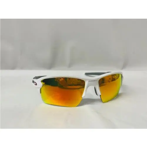 OO9188 Flak 2.0 XL Prizm Sunglasses 59-12-133 9359 Polished White Frame w/ Prism Ruby Lens by Oakley