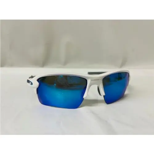 OO9188 Flak 2.0 XL Prizm Sunglasses 59-12-133 9459 Polished White Frame w/ Prism Sapphire Lens by Oakley