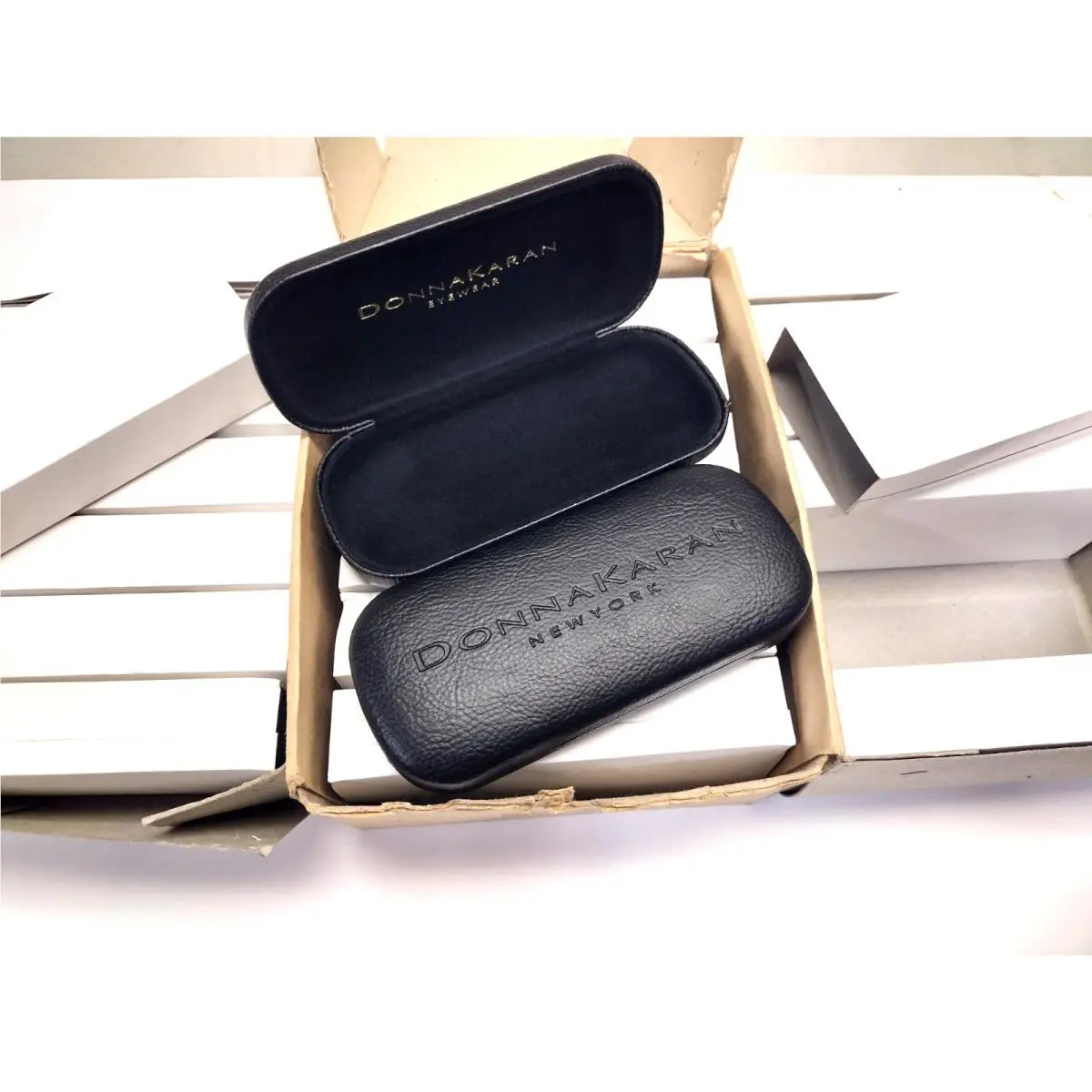 Lot OF 12 Vintage Donna Karan Sunglasses 1990’s with Cases Black