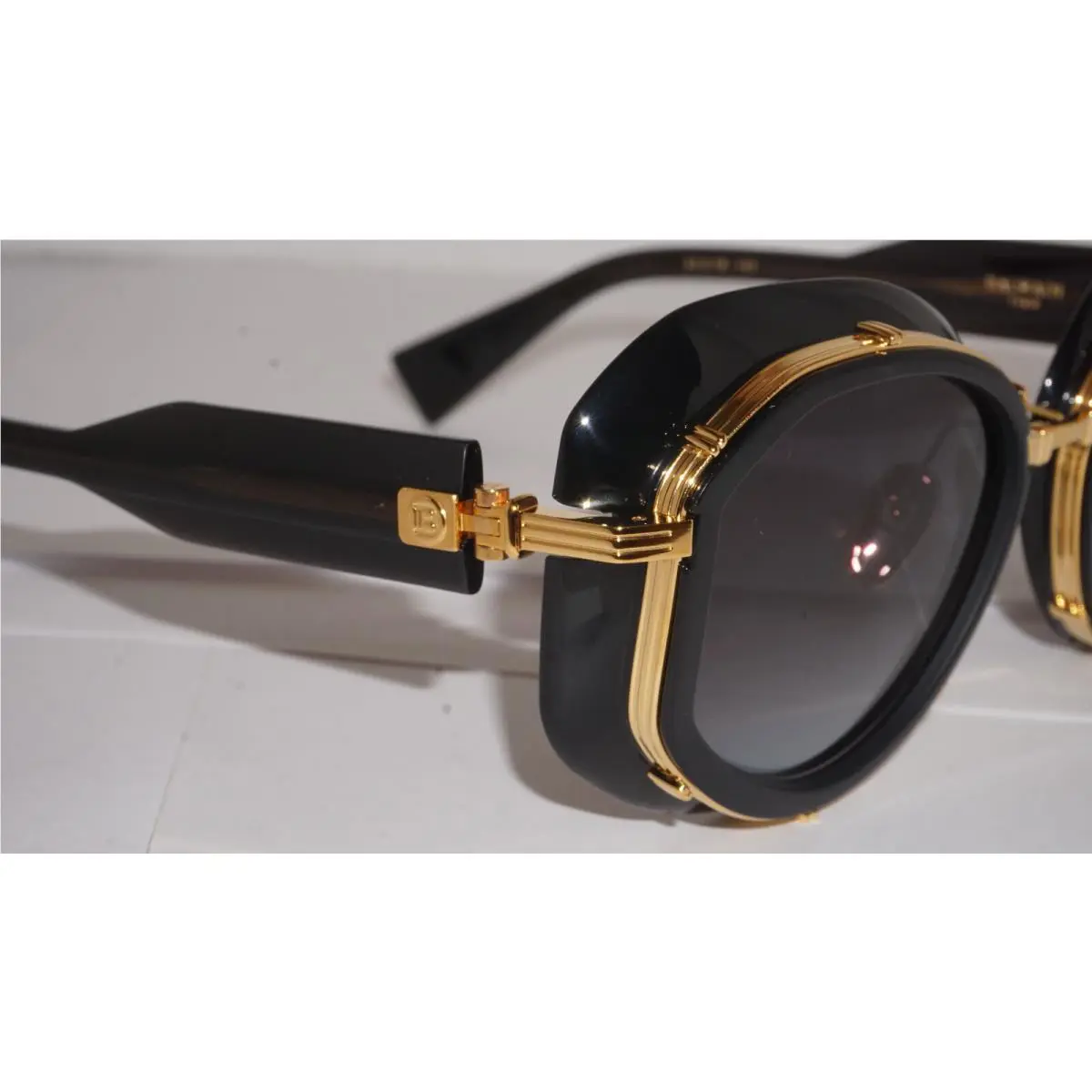 Balmain Sunglasses Gold Black Grey Brigitte BPS-129A-53 53 19 142