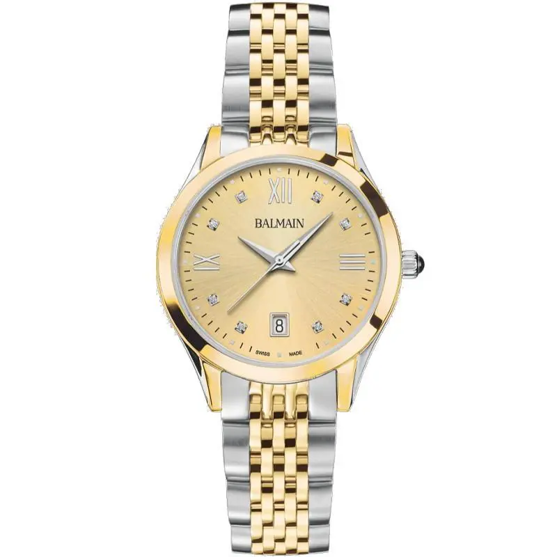 Balmain Classic R 34mm Yellow Dial Women`s Watch B43123125U