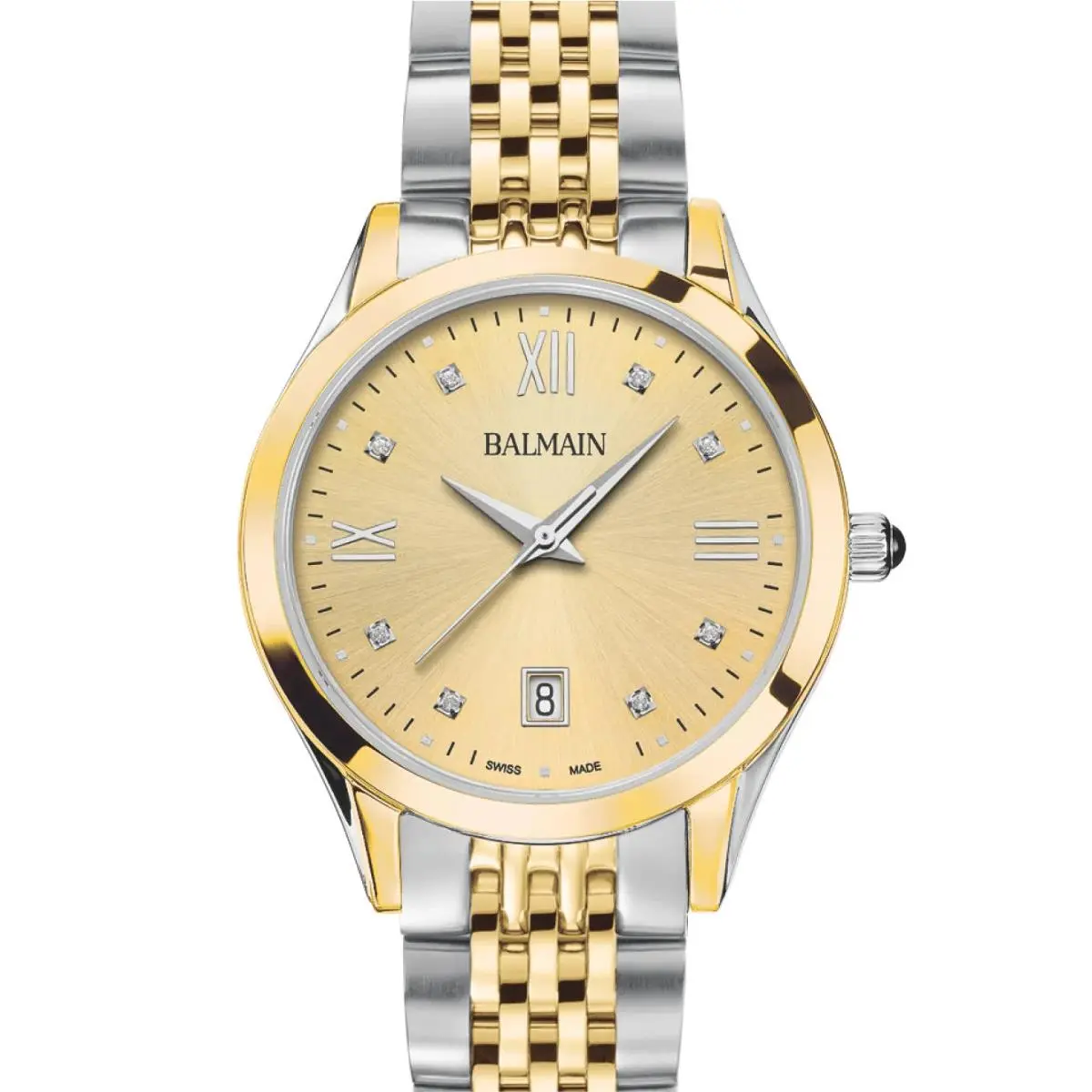 Balmain Classic R 34mm Yellow Dial Women`s Watch B43123125U