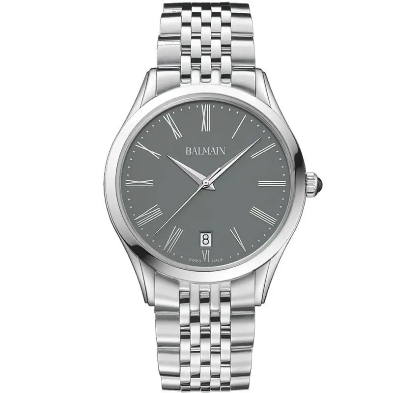 Balmain Classic R 41mm Grey Dial Men`s Watch B41013161U