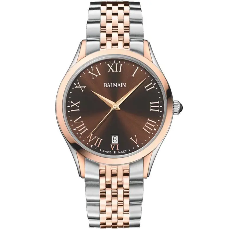 Balmain Classic R 41mm Brown Dial Men`s Watch B41083152U
