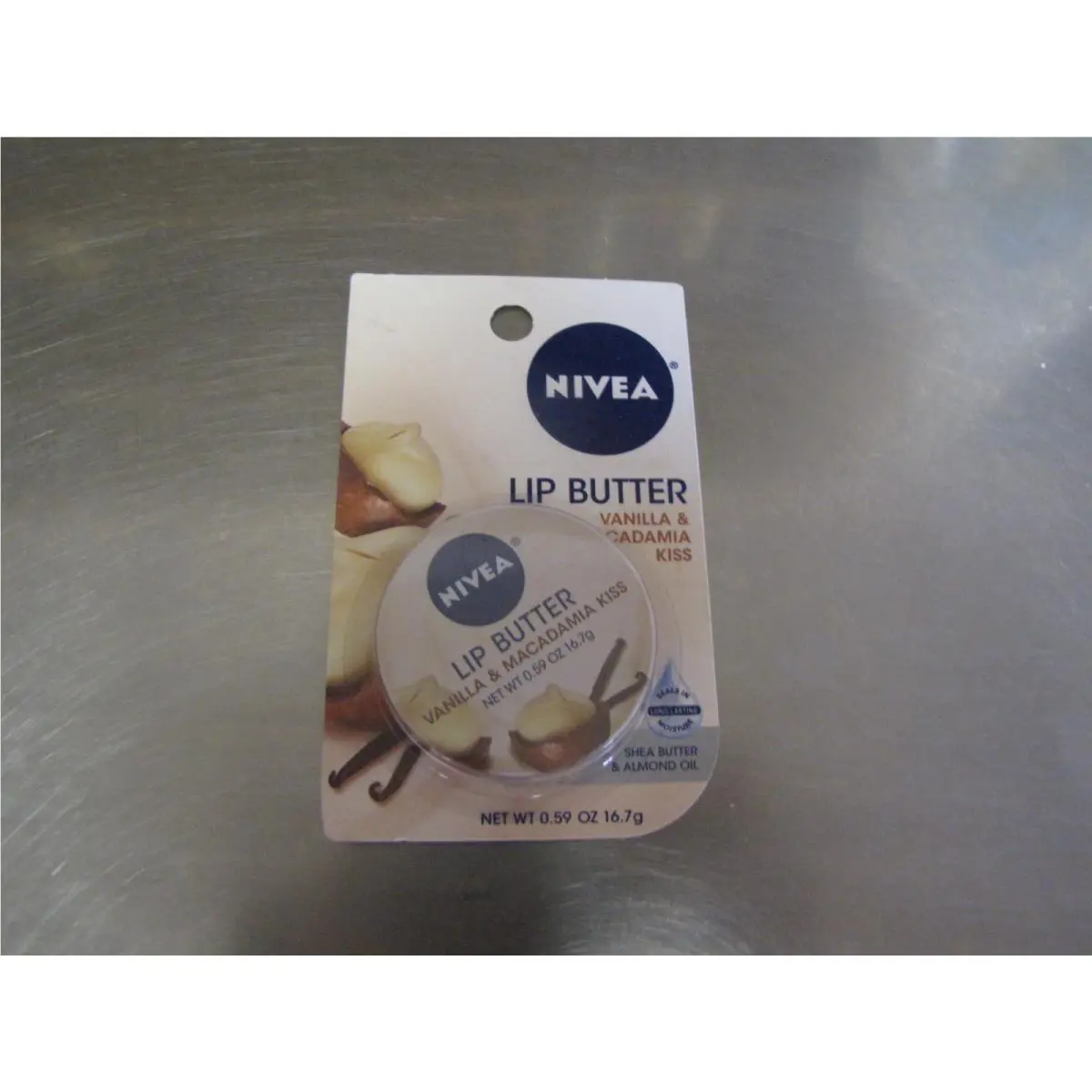 Lip Butter Vanilla Macadamia Kiss Full Size 0.59oz / 16.7g Rare Htf by Nivea