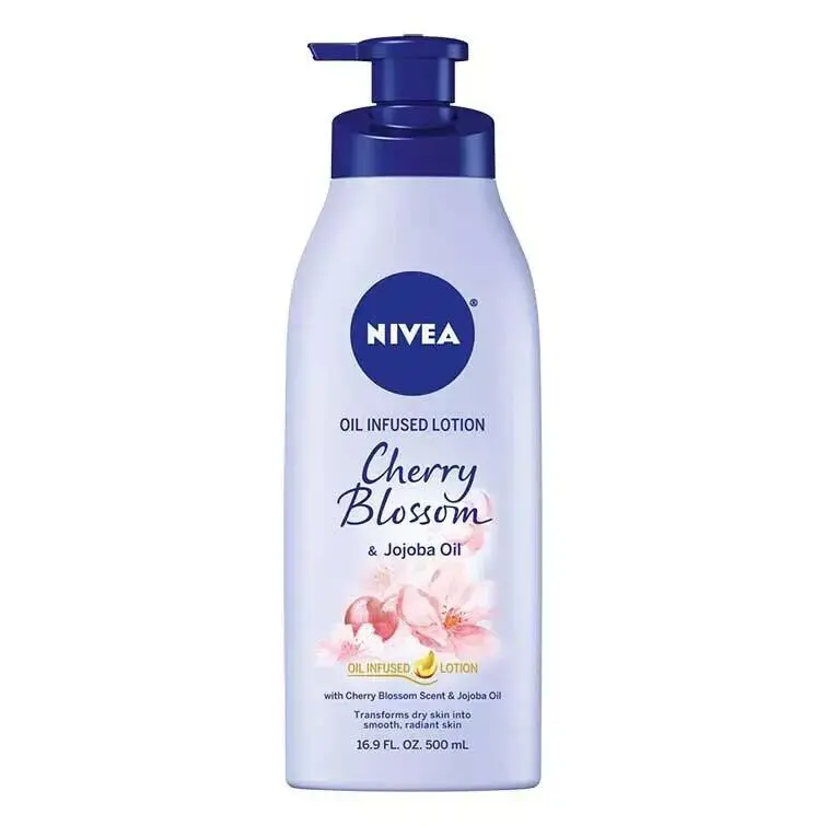SM Nivea Oil Infused Cherry Blossom and Jojoba Oil Body Lotion 16.9FlOz 3 Pack