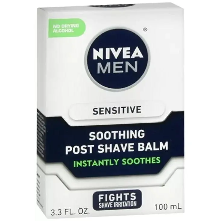 SM Nivea Men Sensitive Soothing Post Shave Balm 3.3 fl oz 3 Pack