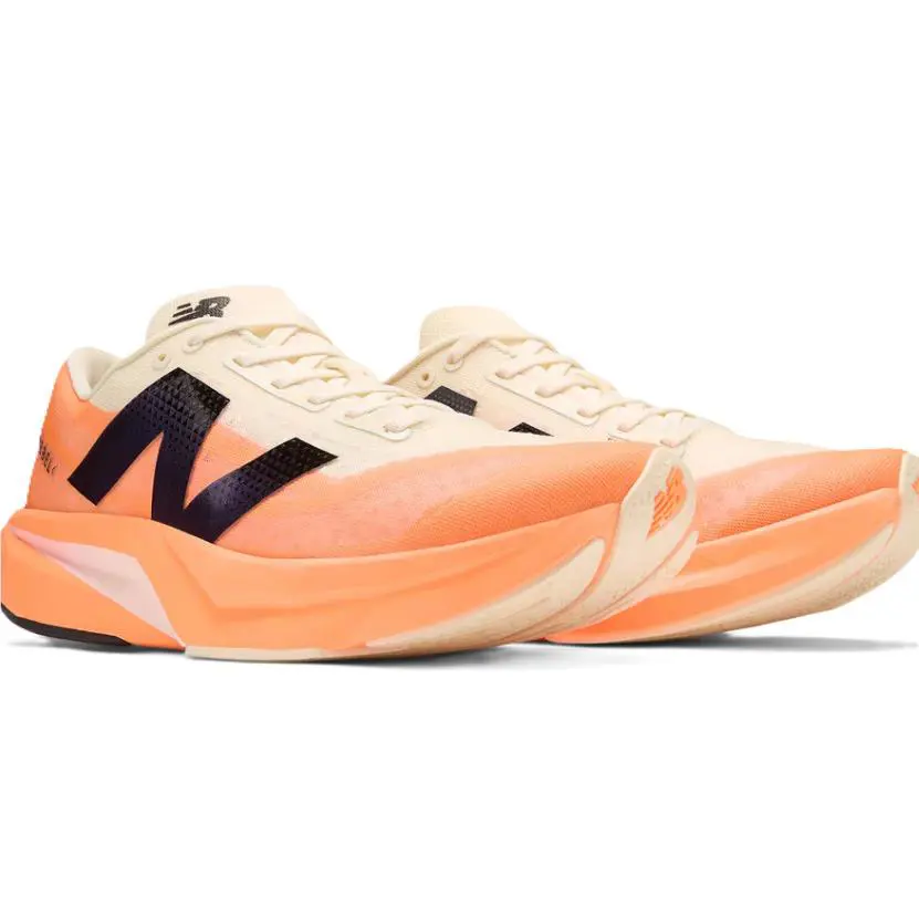 New Balance Men`s Fuelcell Rebel v4 Hot Mango/angora/black MFCXCO4 j - Hot Mango/Angora/Black