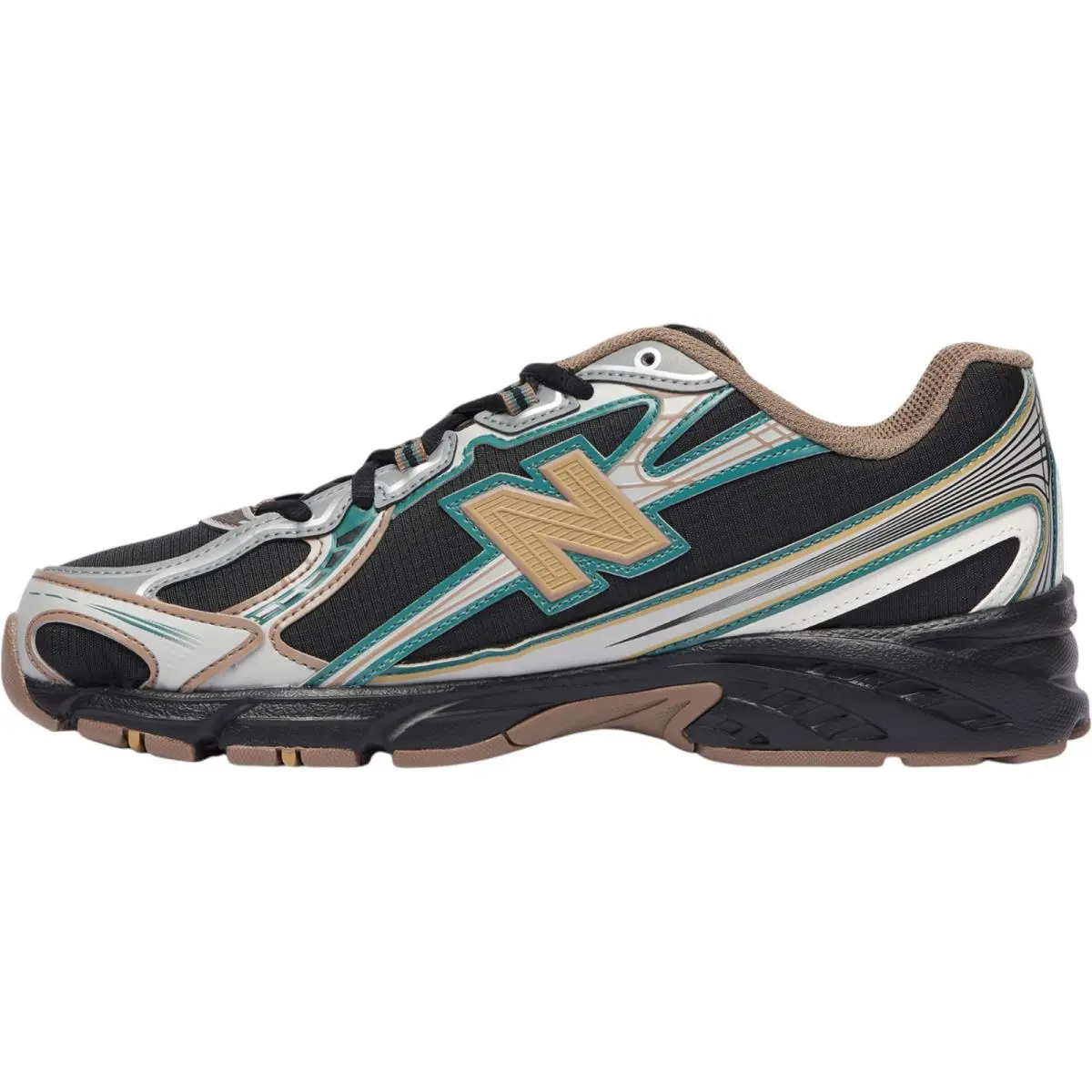 New Balance shoes - New Balance 740 - Black/Silver Metallic 25