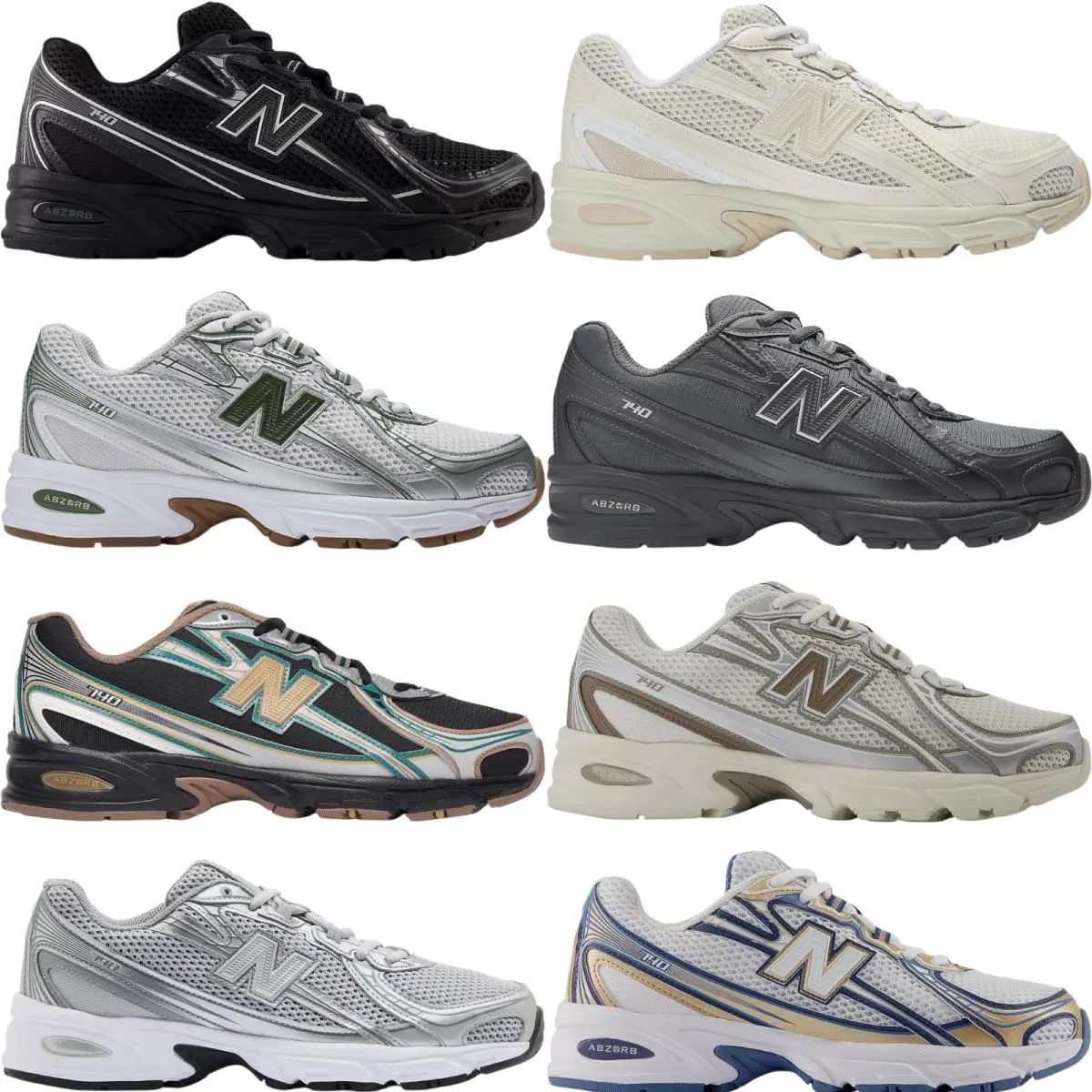 New Balance shoes - New Balance 740 - Black/Silver Metallic 59