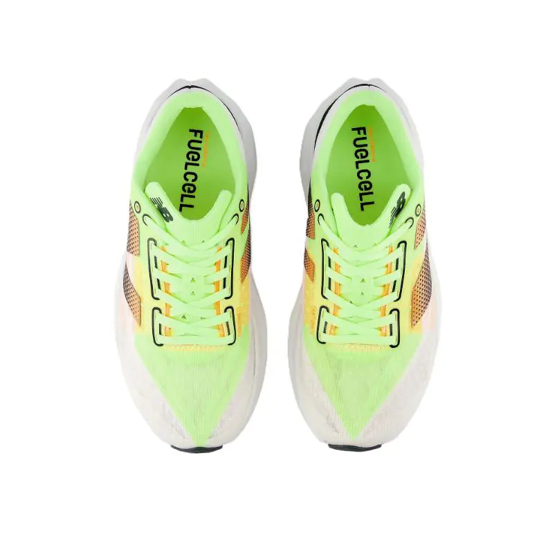 New Balance shoes - White/Bleached Lime Glo/Hot Mango 2