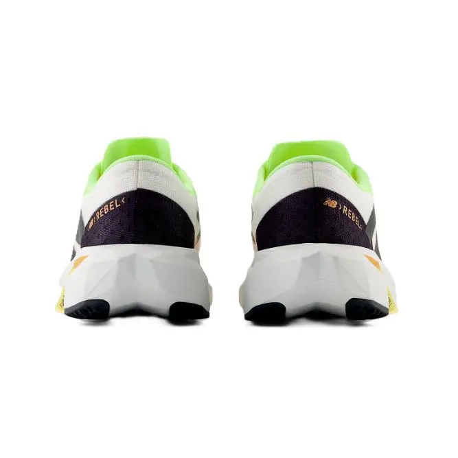 New Balance shoes - White/Bleached Lime Glo/Hot Mango 3
