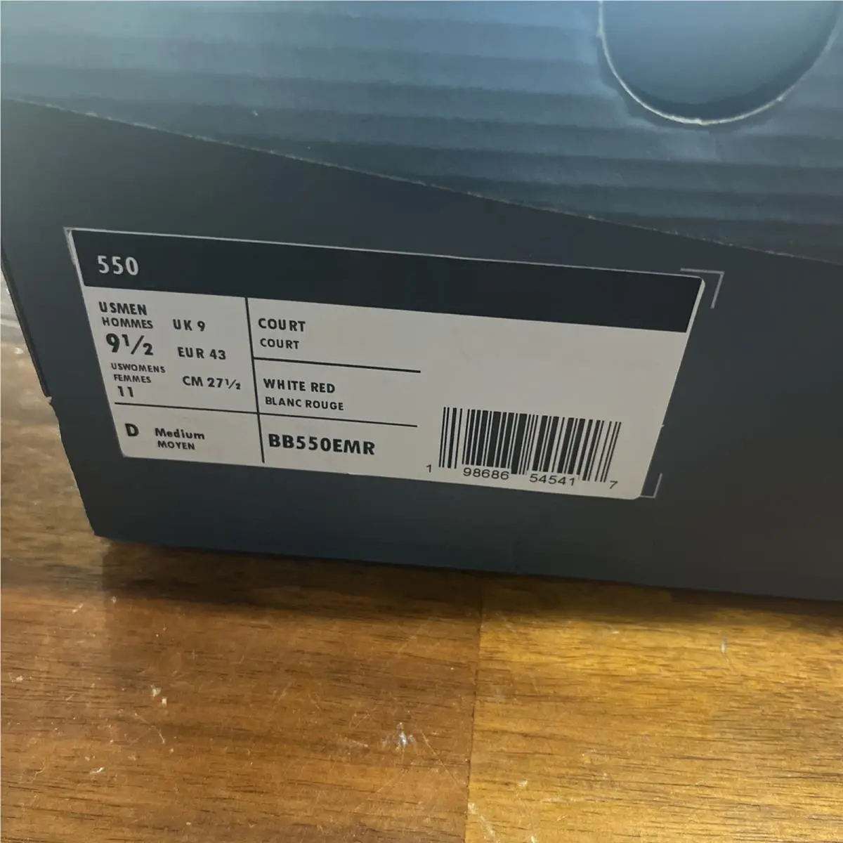 New Balance shoes - New Balance 550 - BB550EMR - White (UPC: 0198686545417) 10