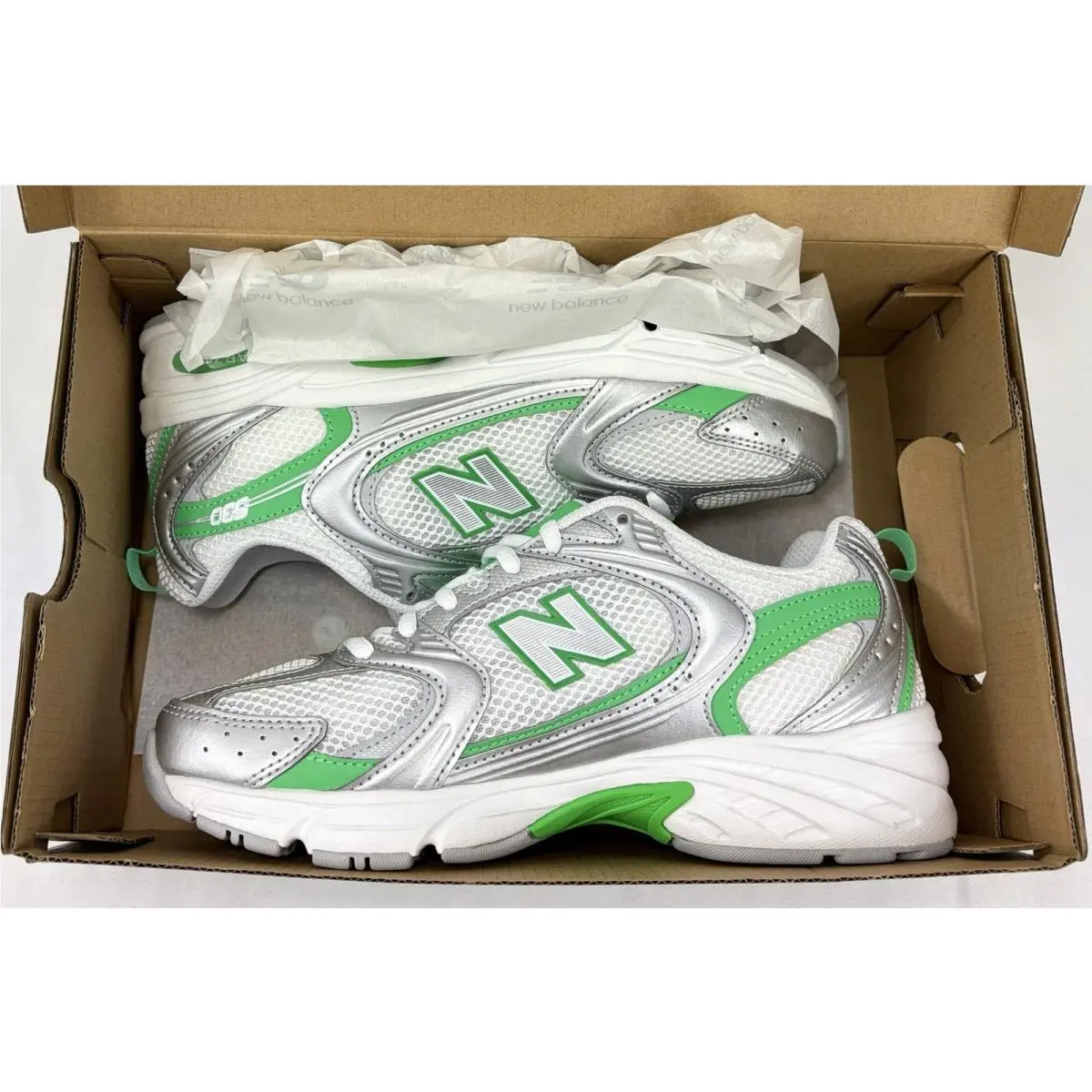 New Balance shoes - New Balance 530 - U530APL - Green Apple/Silver Metallic/White (UPC: 197968188519) 8