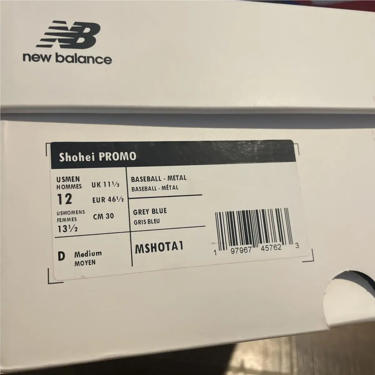 New Balance shoes - New Balance Ohtani 1 - Ohtani - MSHOTA1 - Gray / Blue (UPC: 197967457630) 4