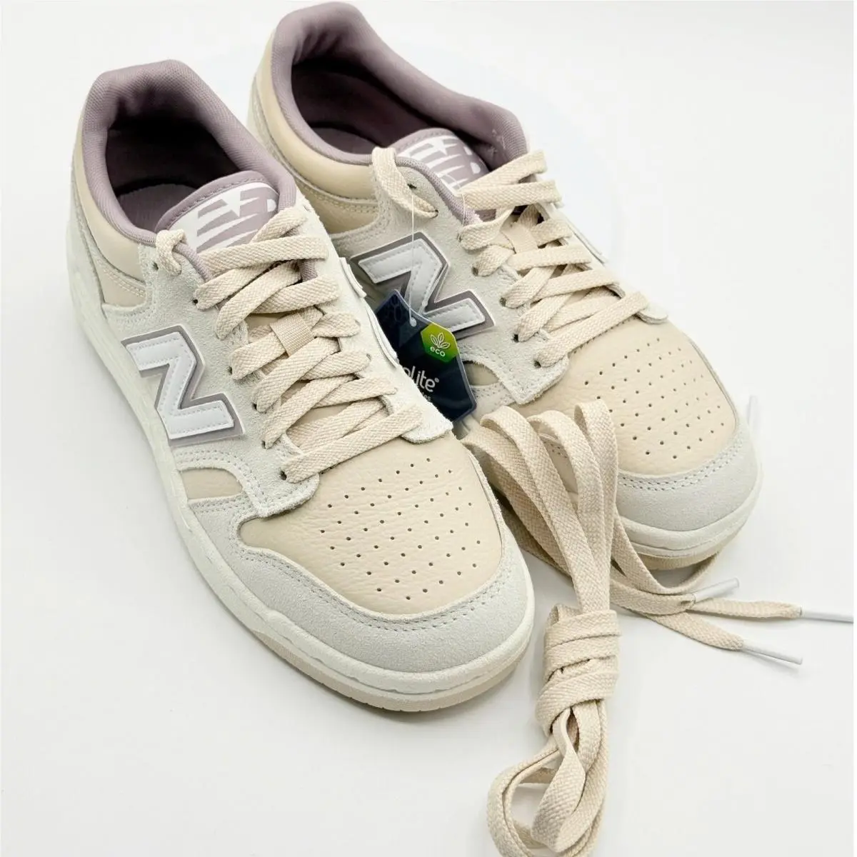 New Balance 480 Lifestyle Sneakers Size 7 Womens White/beige BB480LHP