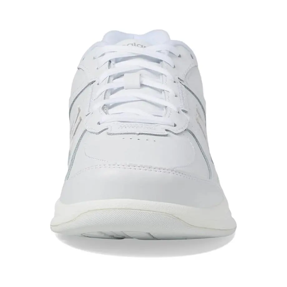 New Balance shoes - New Balance® Men`s 10 WIDE 577v1 Leather Walking Shoes in White/W - MW577WT - White (UPC: 885166890272) 1