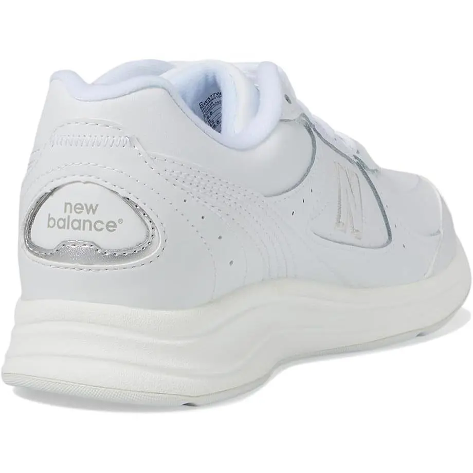 New Balance shoes - New Balance® Men`s 10 WIDE 577v1 Leather Walking Shoes in White/W - MW577WT - White (UPC: 885166890272) 2