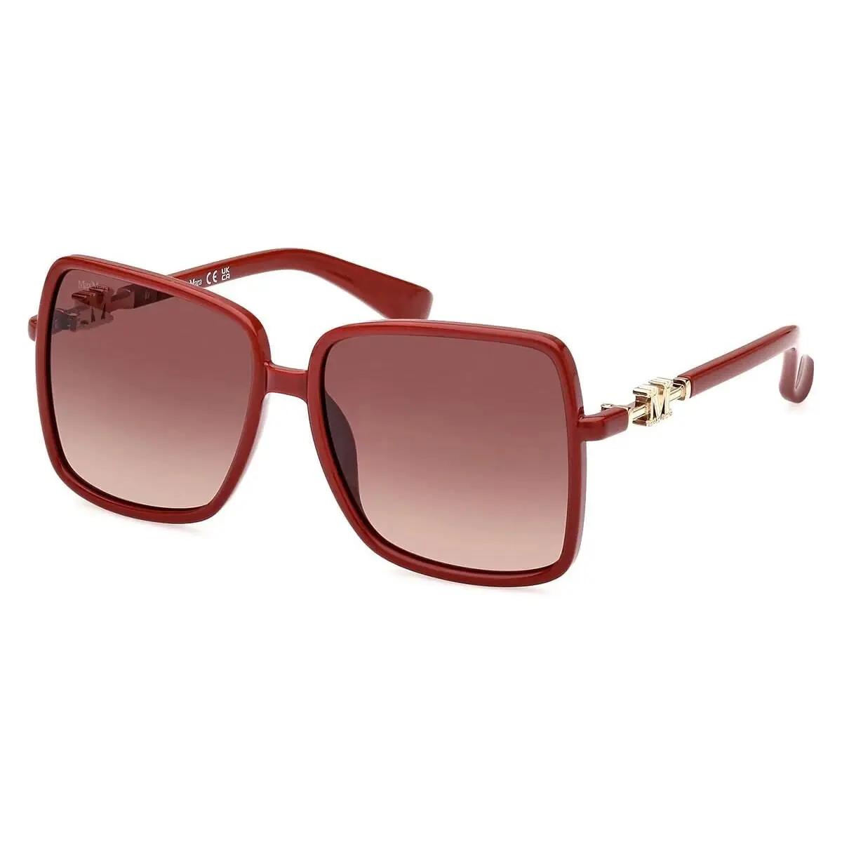 MM0064 66F Red Gold Gradient Women`s Sunglasses 58-15-140 W/case by Max Mara
