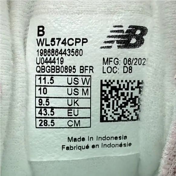 New Balance shoes - New Balance 574 - WL574CPP - Pink, Manufacturer: Rose Sugar / Permafrost (UPC: 198686443560) 2