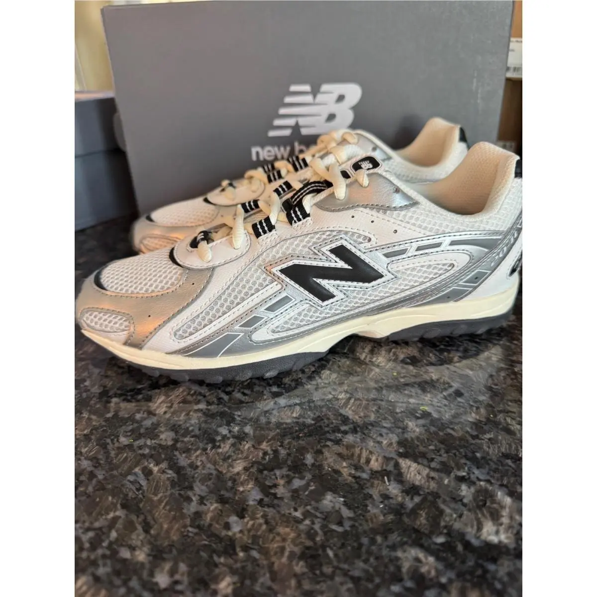 New Balance 204L Running Shoes Sneakers Lone Star Grey/sea Salt Womans 7D