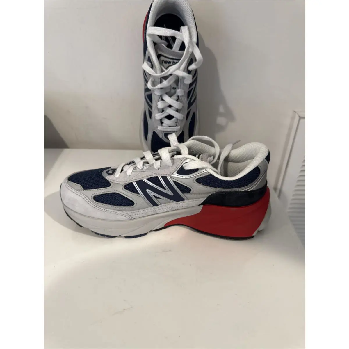 New Balance shoes - New Balance 990 - Grey Matter/Team Red 6