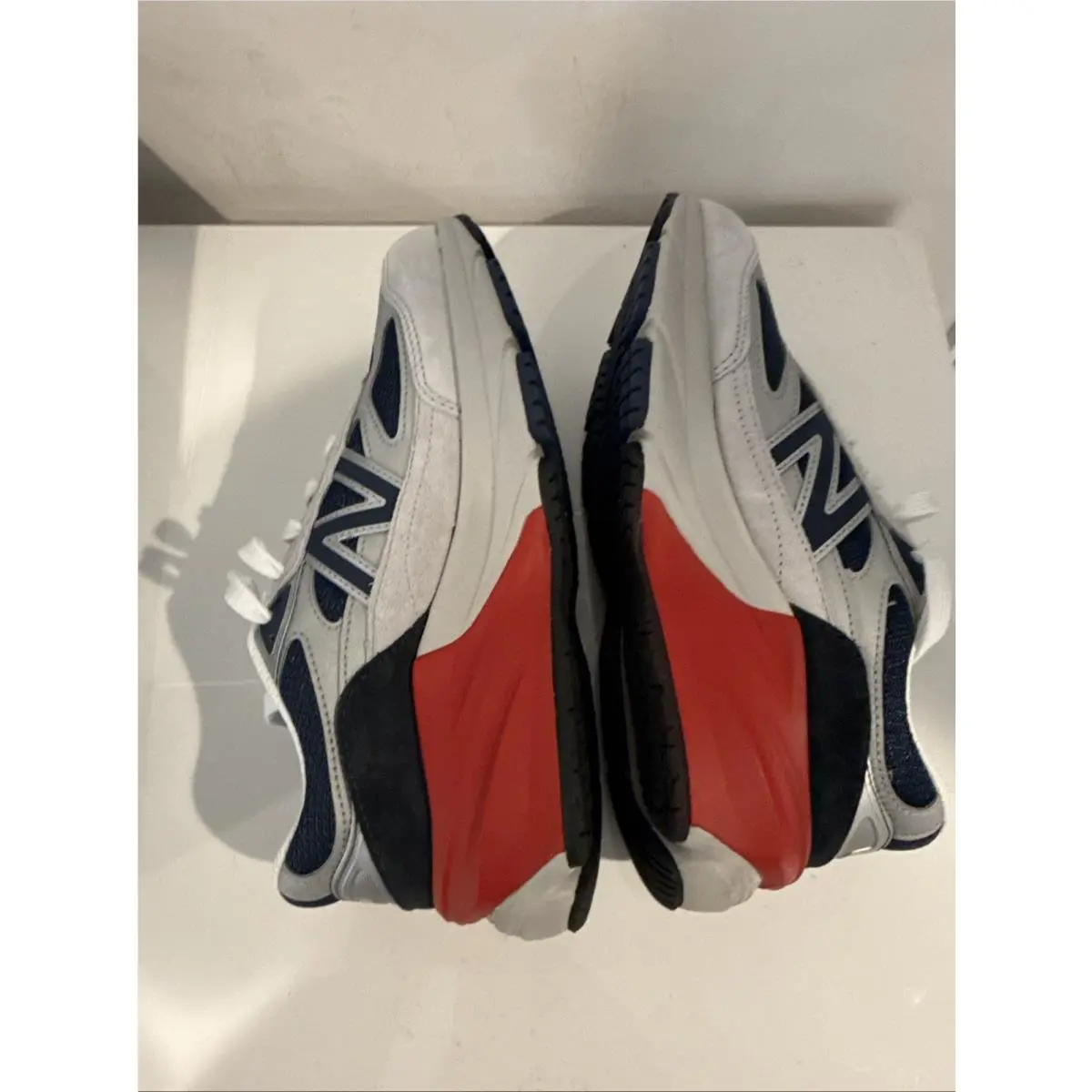 New Balance shoes - New Balance 990 - Grey Matter/Team Red 9
