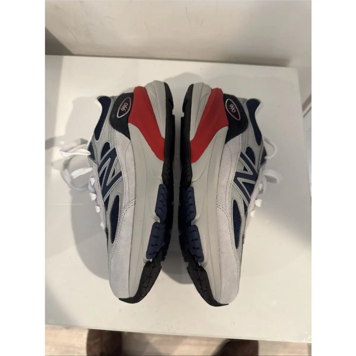 New Balance shoes - New Balance 990 - Grey Matter/Team Red 10