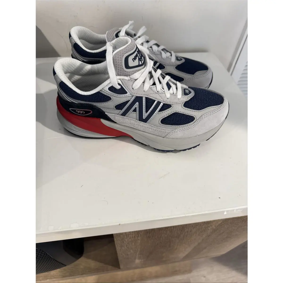 New Balance shoes - New Balance 990 - Grey Matter/Team Red 14