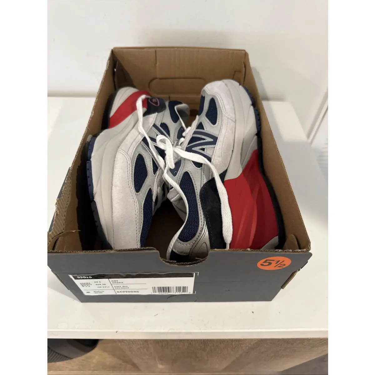 New Balance shoes - New Balance 990 - Grey Matter/Team Red 15
