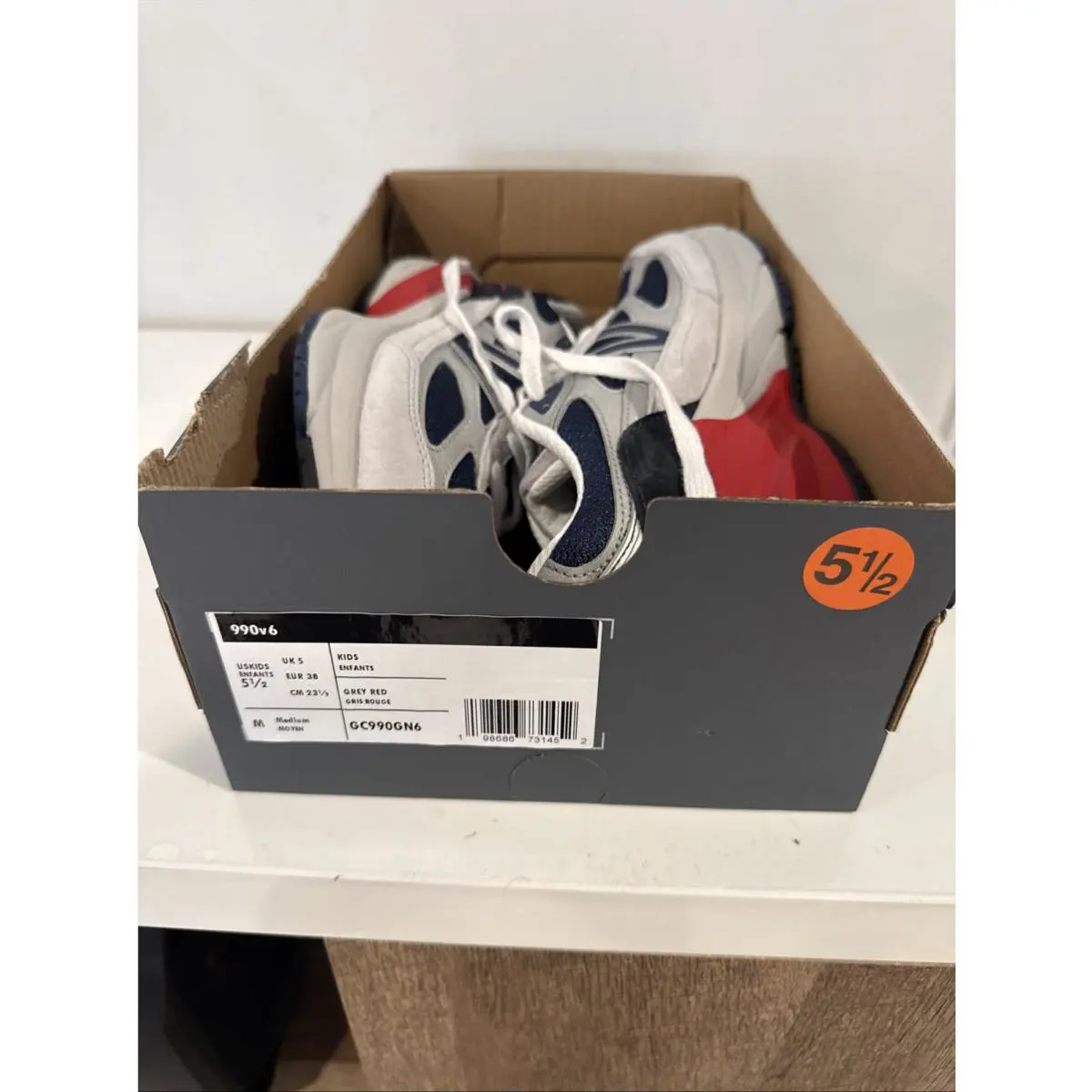 New Balance shoes - New Balance 990 - Grey Matter/Team Red 16