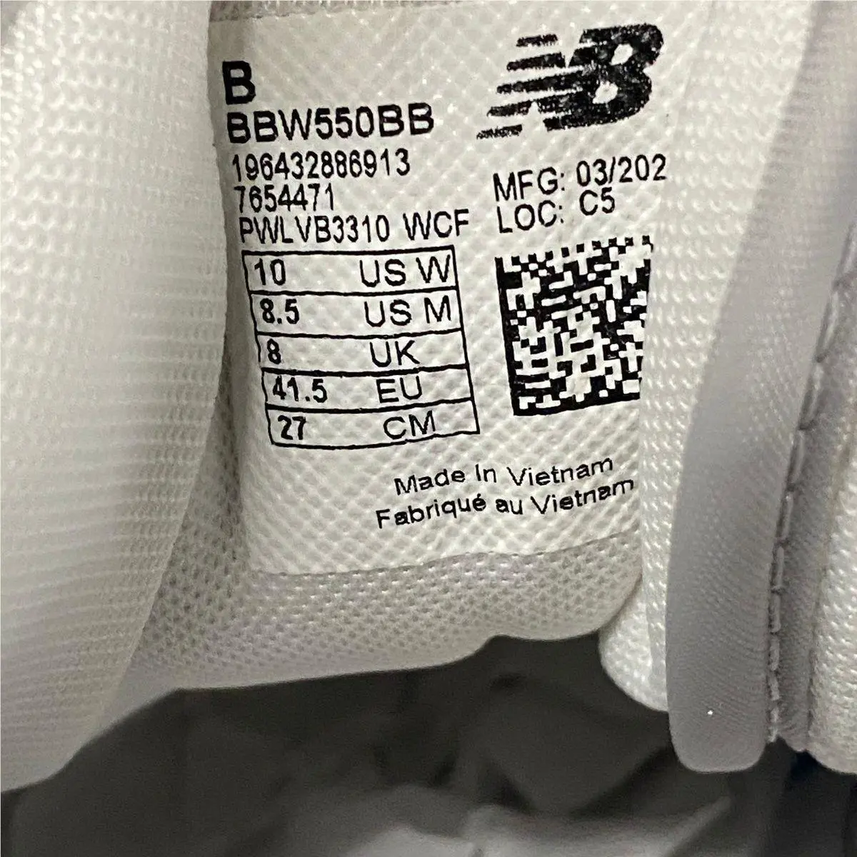 New Balance shoes - vs-176654 - vs-176654 - White (UPC: 196432886913) 1