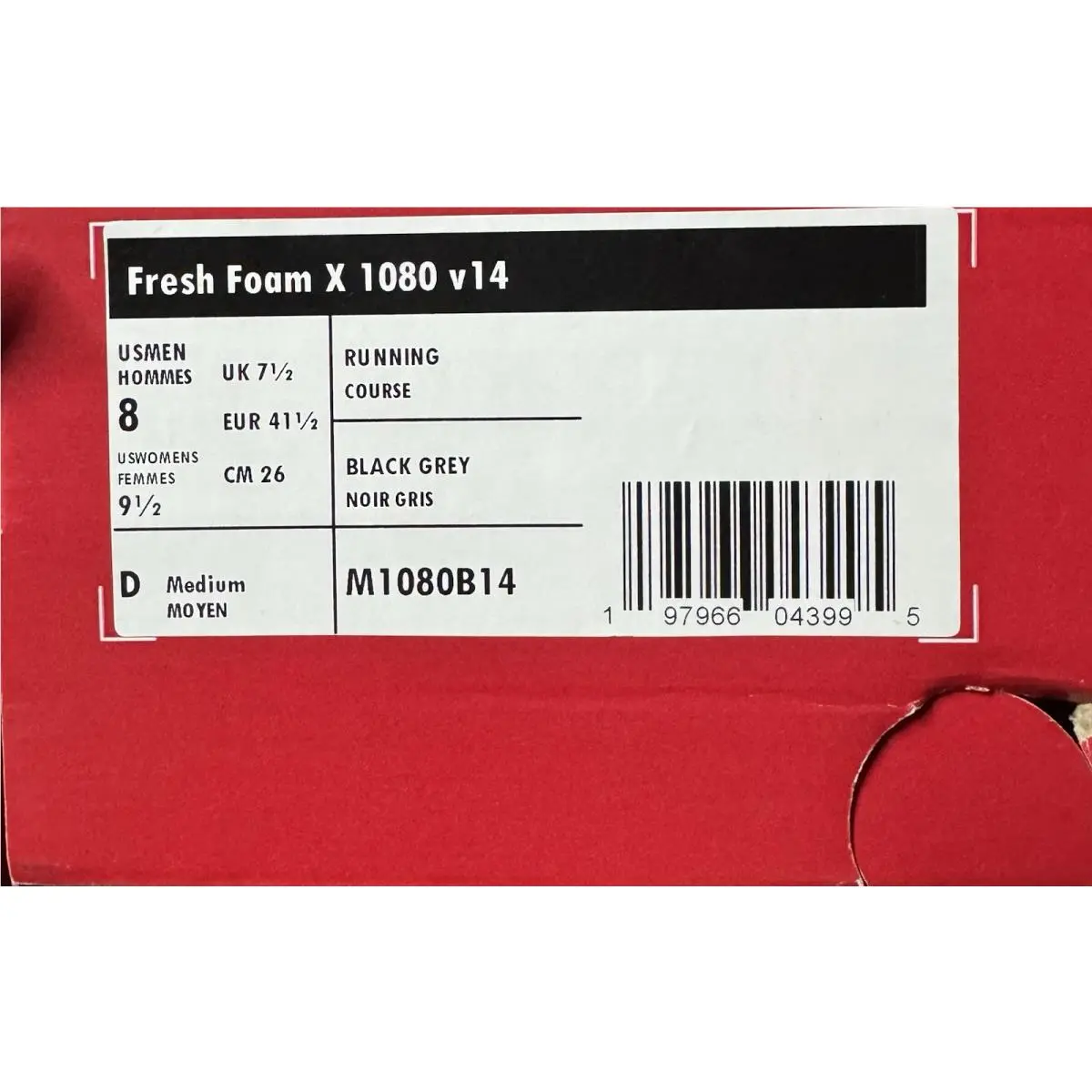 New Balance shoes - New Balance 1080 v14 - M1080B14 - Black 6