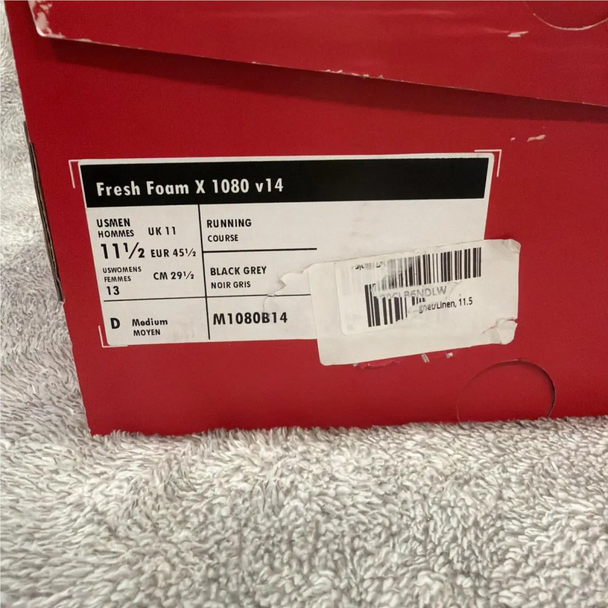 New Balance shoes - New Balance Fresh Foam X 1080v14 - M1080B14 - Black, Manufacturer: Black/Magnet/Linen 6