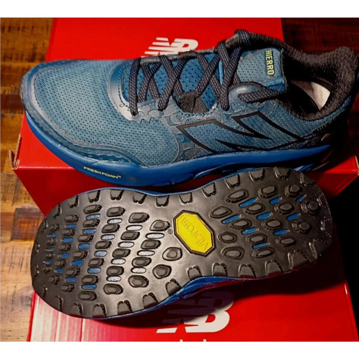 New Balance shoes - New Balance Fresh Foam Hierro - Deep Sea/Black 4