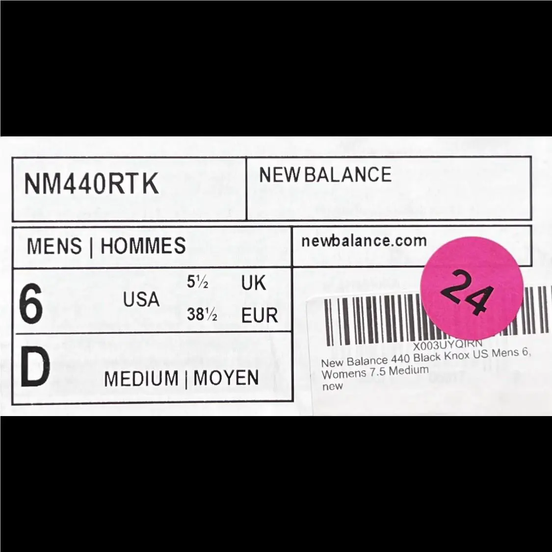 New Balance shoes - New Balance Numeric 440 - Numeric - NM440RTK - Black 8