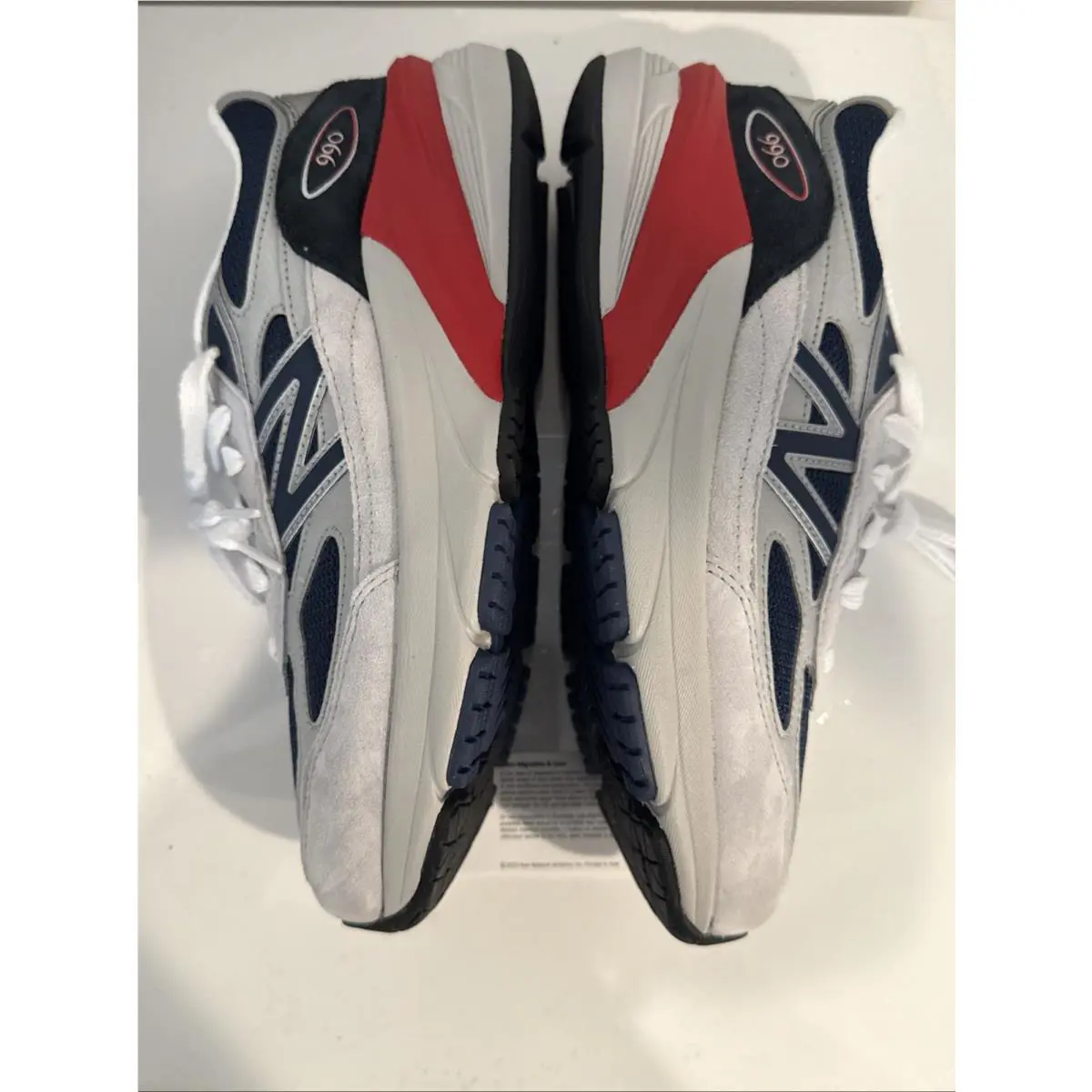 New Balance shoes - New Balance 990 - Gray Red Gris Rouge 12