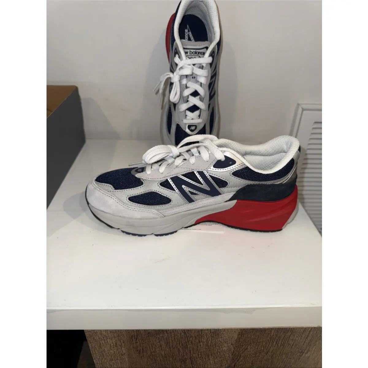 New Balance shoes - New Balance 990 - Gray Red Gris Rouge 6