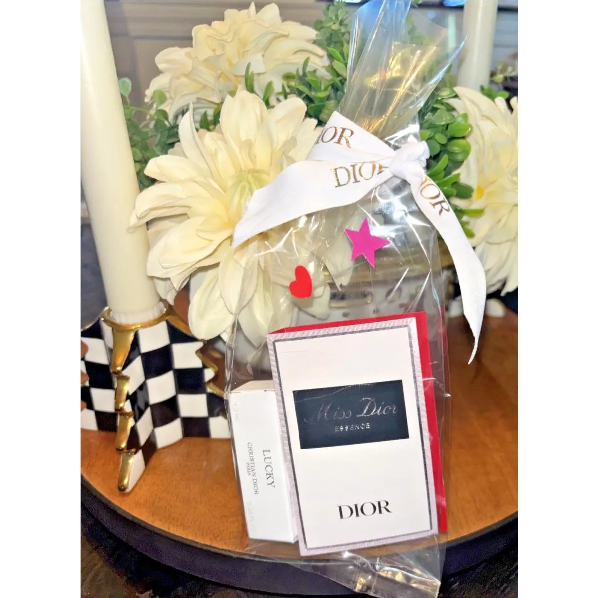 Dior Parfum Miss Perfume Essence +lucky + Bag Gift Set Holiday Wedding Mom