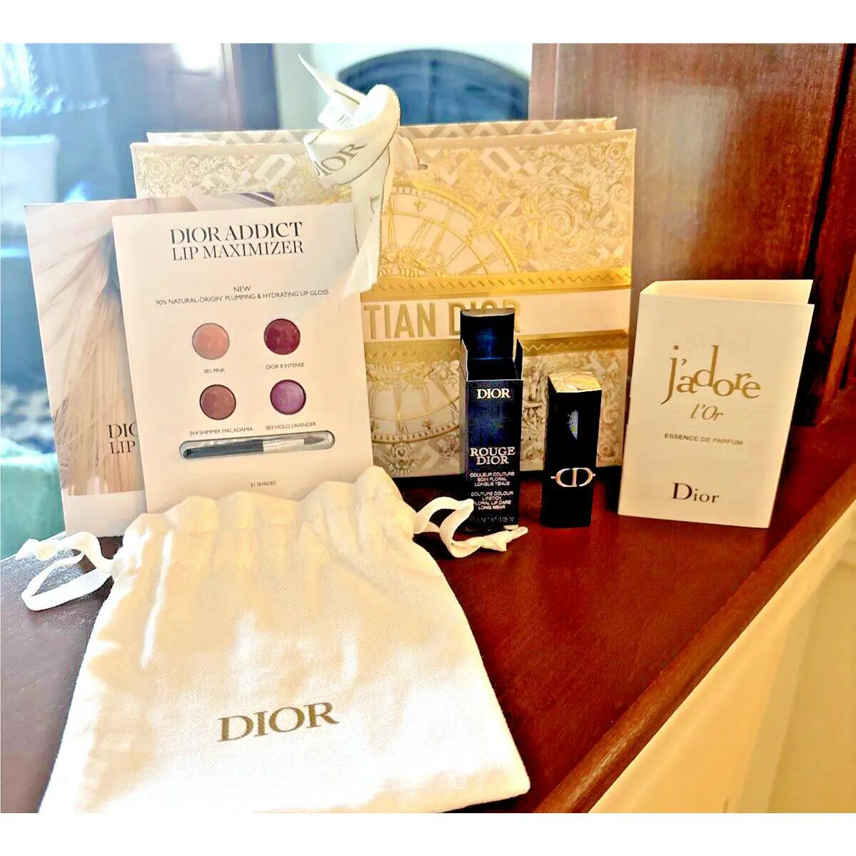 Dior Vip Perfume J`adore Bag Wedding Lipstick Party Holiday Gift Set Wedding =